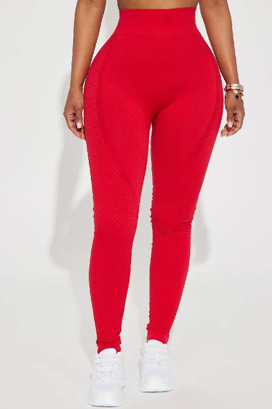 Wellness Seamless Leggings - Red