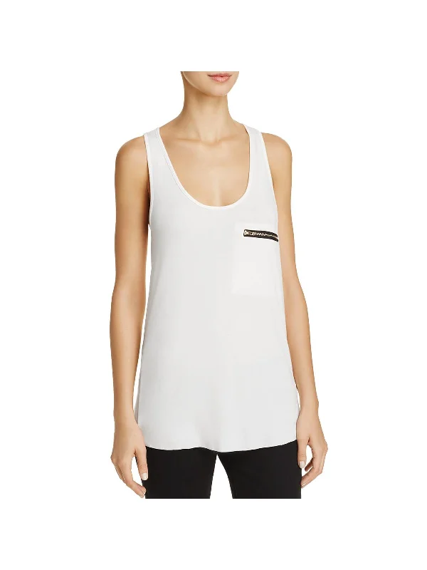 womens-woven-zipper-tank-top